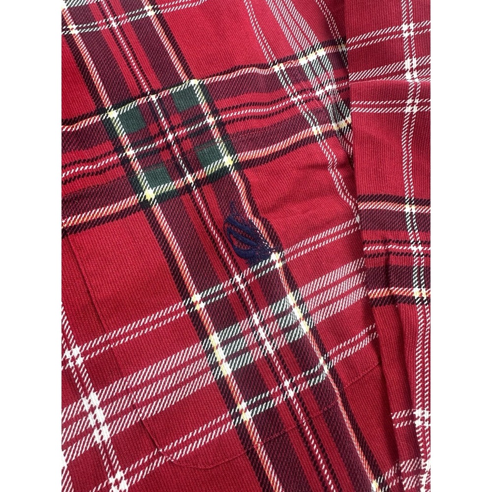 NWT Vintage Y2K Nautica Shirt Mens L Plaid Cottagecore 90s Preppy Long Sleeve - Picture 4 of 9
